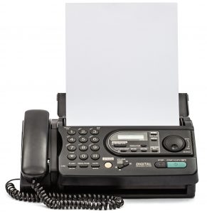 VoIP Fax Machine with document
