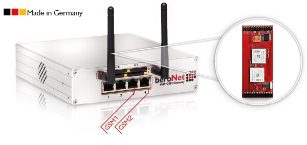 beroNet VoIP-GSM-Gateway 2-/4-Port