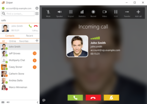 Zoiper PC-Softphone Screenshot