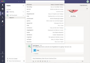 Microsoft-Teams - Slash-Befehle